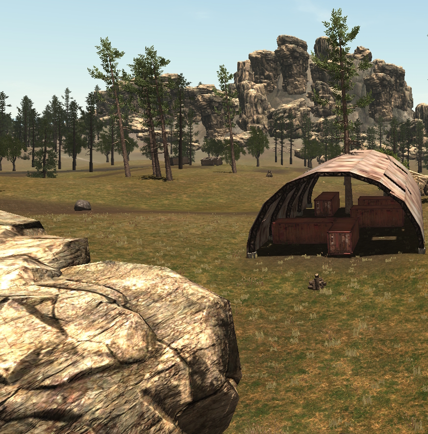 Opuštěná stavba v Rust Legacy
